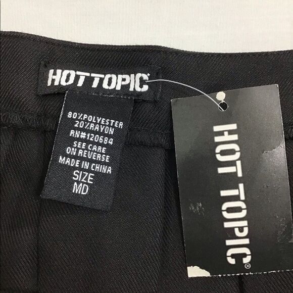 Hot Topic Black Pleat Tennis Skirt New With Tag Size MD - Picture 10 of 11